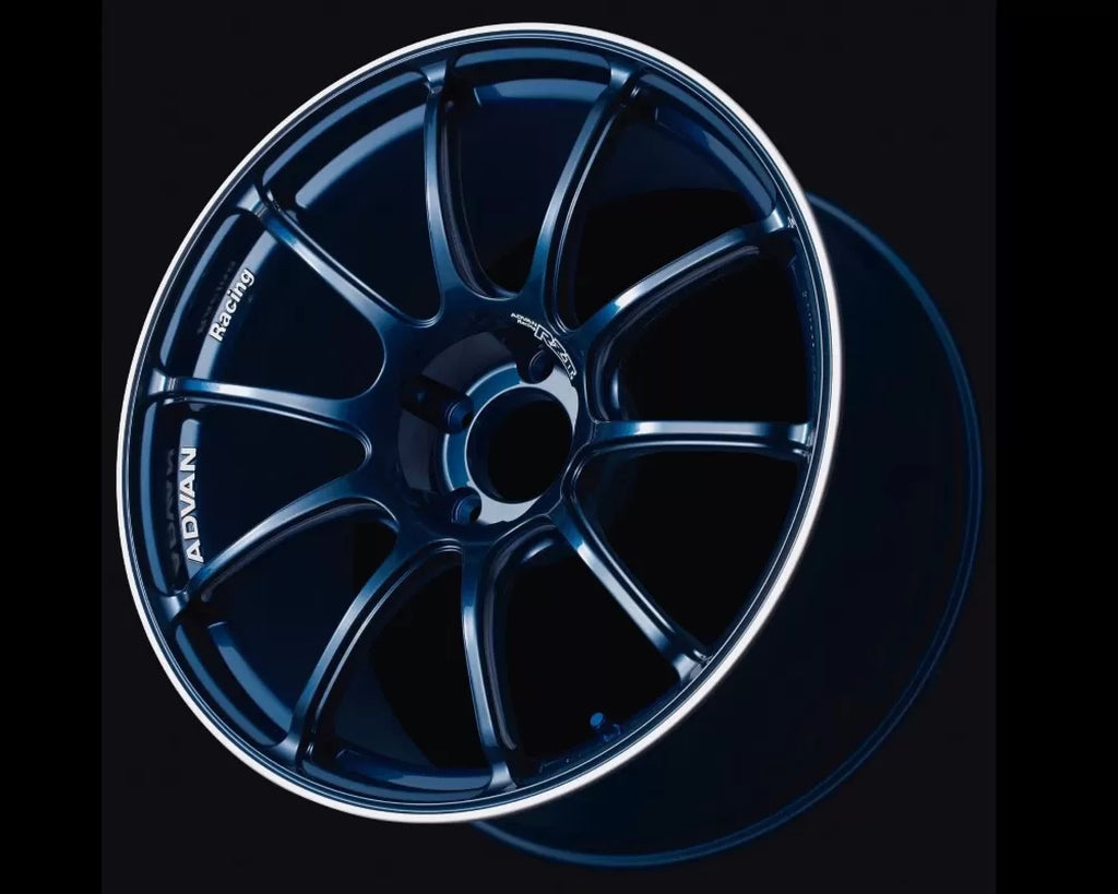 Advan RZII Wheel 16x7 4x100 41mm Racing Indigo Blue & Ring