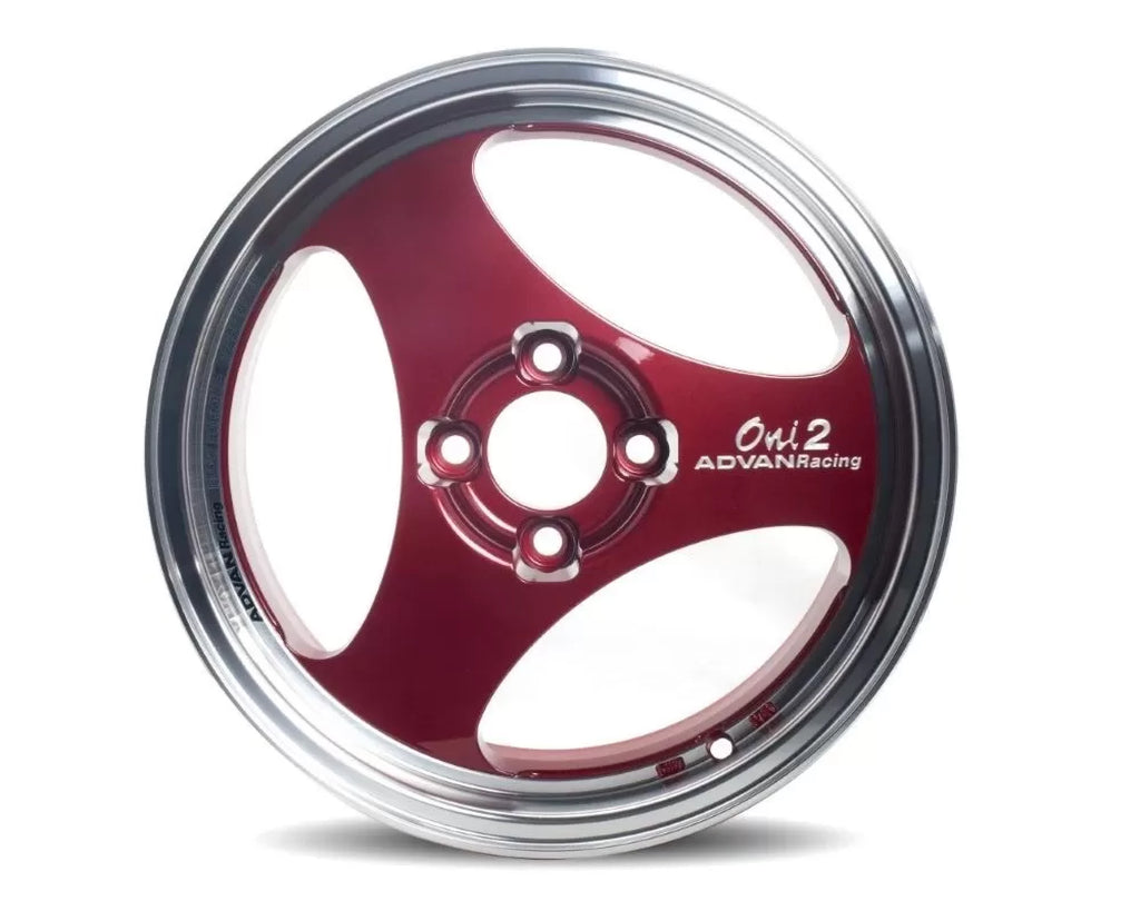 Advan Oni2 Wheel 15x8 4x100 30mm Machining & Racing Candy Red