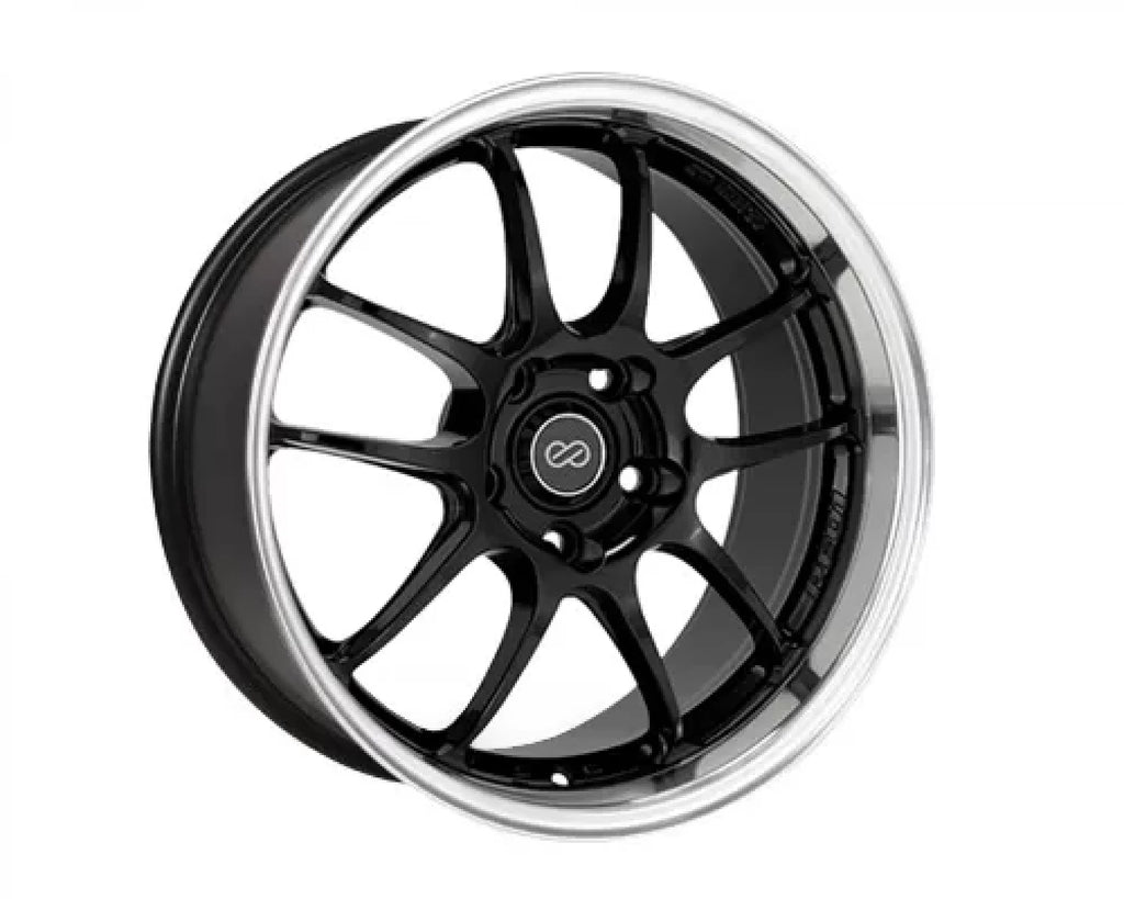 Enkei PF01 Wheel Racing Series Black Machined 17x8 5x114.3 50mm