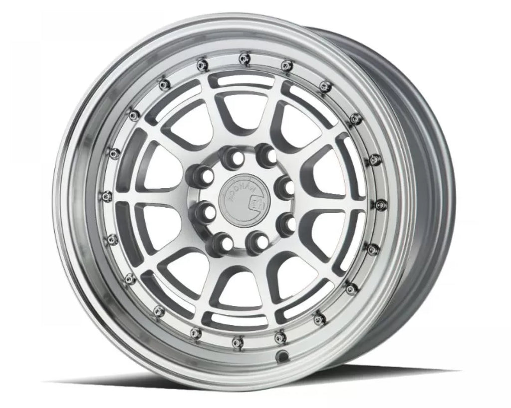 AodHan Wheels AH04 Wheel 15x8 4x100/114.3 20 Silver Machined Face And Lip