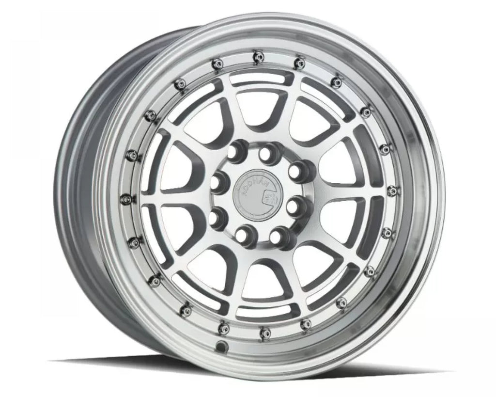 AodHan Wheels AH04 Wheel 15x8 4x100/114.3 20 Silver Machined Face And Lip