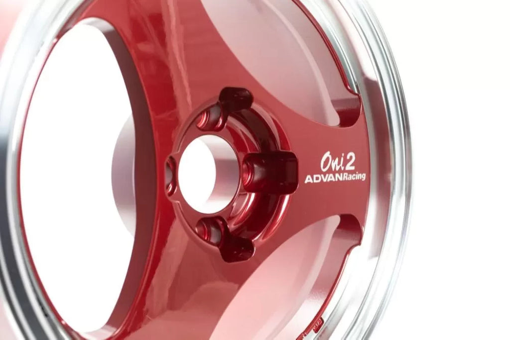 Advan Oni2 Wheel 15x8 4x100 30mm Machining & Racing Candy Red