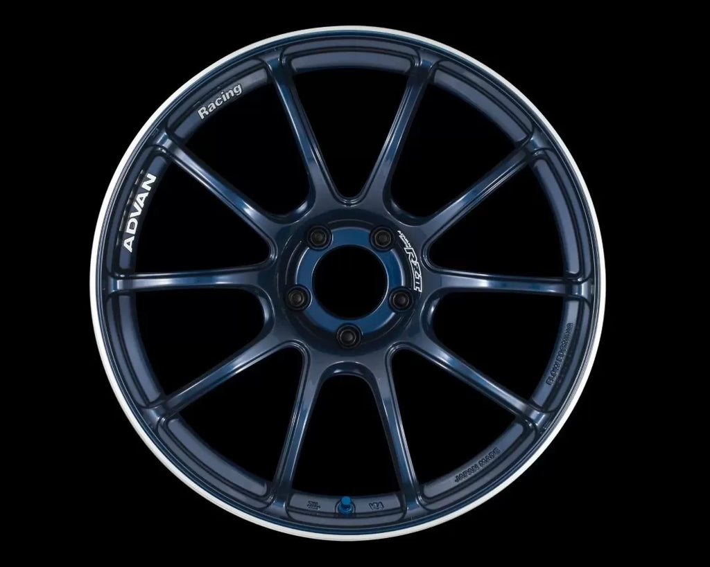 Advan RZII Wheel 16x7 4x100 41mm Racing Indigo Blue & Ring