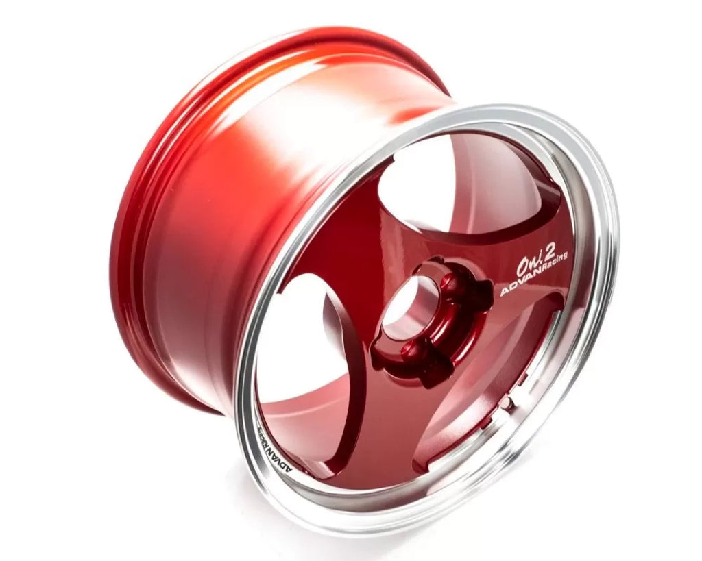 Advan Oni2 Wheel 15x8 4x100 30mm Machining & Racing Candy Red